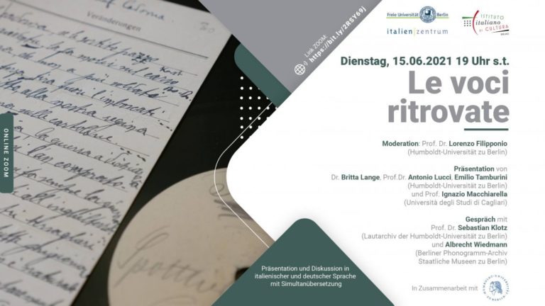 Le voci ritrovate.