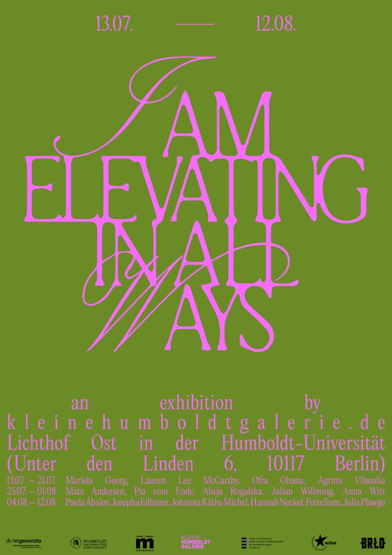 I AM ELEVATING IN ALL WAYS