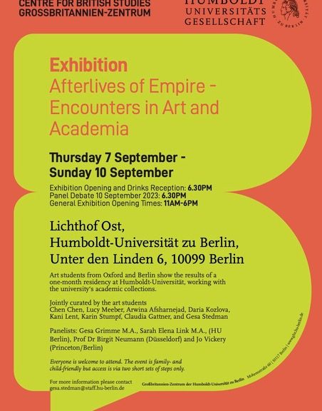 Afterlives of Empire Exhibition Flyer