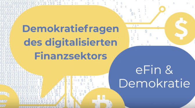 Demokratiefragen des digitalen Finanzsektors - eFin & Demokratie (c) ZEVEDI