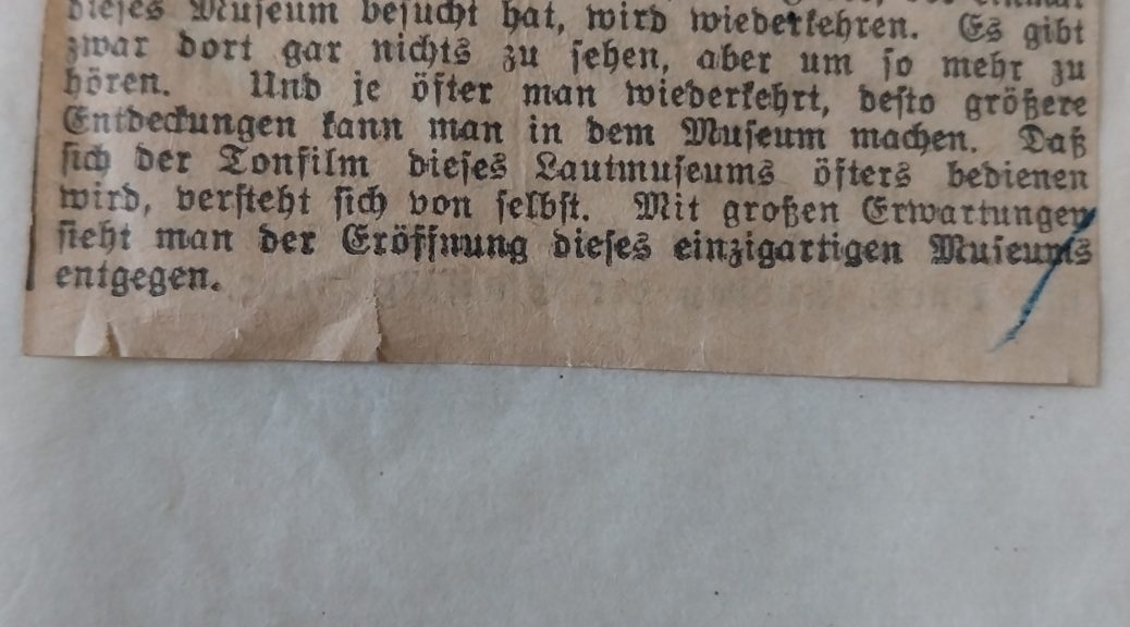 Lautarchiv Dokument-Beispiel